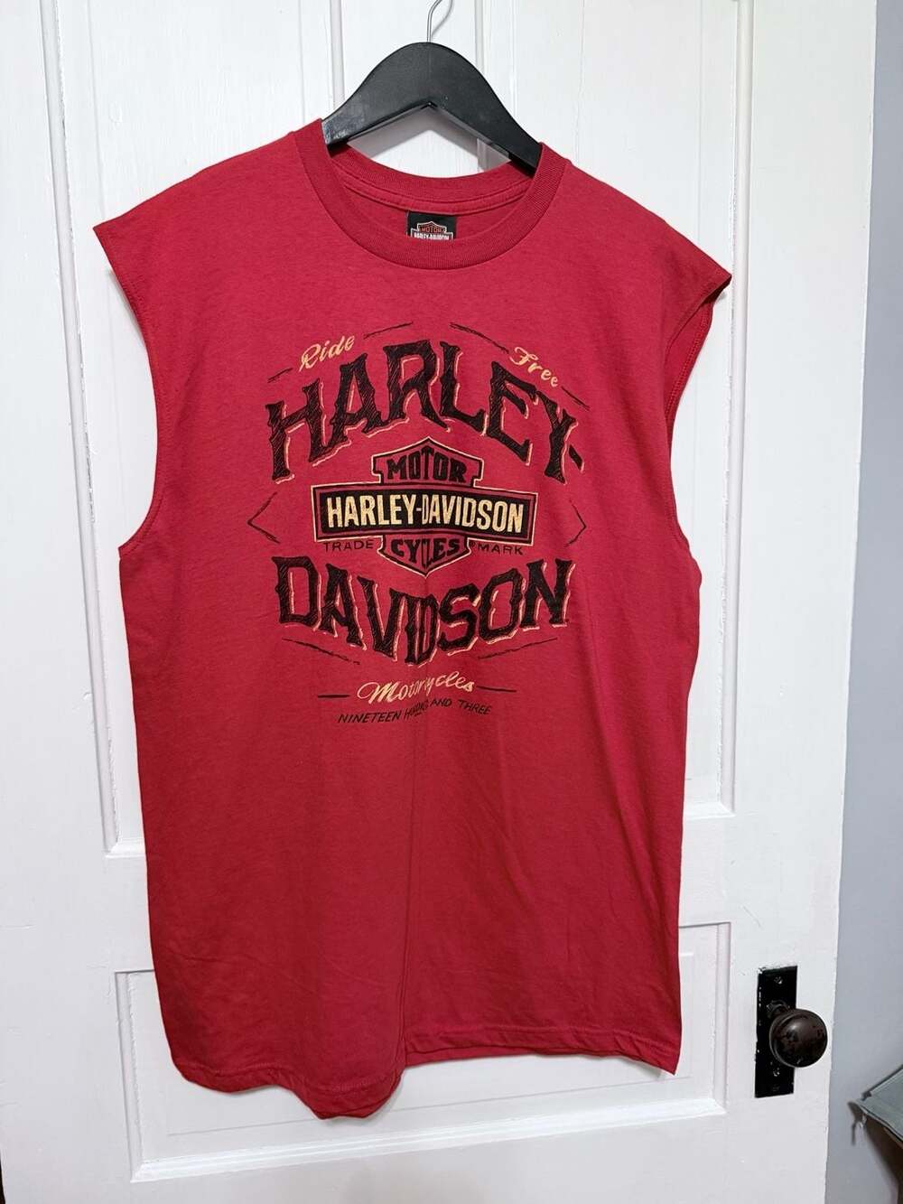 Harley-Davidson Chunky River Meridian Mississippi Red Muscle T-Shirt L

KD